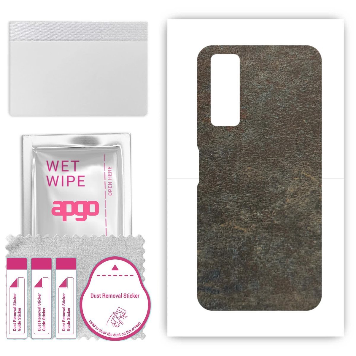 Folia naklejka skórka strukturalna na TYŁ do Vivo Y31 2021 - Kamień Księżycowy - apgo SKINS