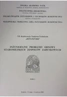 Książki o kulturze i sztuce - Inżynierskie problemy odnowy staromiejskich zespołów zabytkowych tom I - miniaturka - grafika 1
