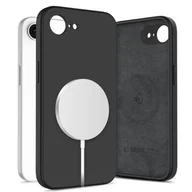 Etui i futerały do telefonów - Etui TECH-PROTECT Liquid Silicone MagSafe do Apple iPhone 16E Czarny - miniaturka - grafika 1