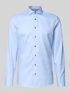 Koszule męskie - Koszula biznesowa o kroju regular fit z listwą guzikową - miniaturka - grafika 1