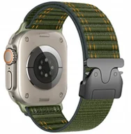 Akcesoria do smartwatchy - Pasek Beline Woven Nylon Diagonal Style Parachute do Apple Watch 38/40/41mm zielony - miniaturka - grafika 1