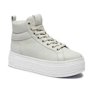 Trampki damskie - Calvin Klein Jeans Skórzane trampki - miniaturka - grafika 1