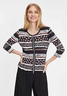 Betty Barclay Damska kurtka Maria Shirt, ciemnoniebieska/brązowa, 40 - Kurtki damskie - miniaturka - grafika 1