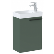 Szafki łazienkowe - ROCA A851917534 ELLA Zestaw łazienkowy UNIK Compacto 45 cm z 1 drzwiami Zielony mat - miniaturka - grafika 1