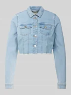 Kurtki damskie - Kurtka jeansowa o kroju regular fit z mieszanki bawełny model ‘WONDER’ - miniaturka - grafika 1