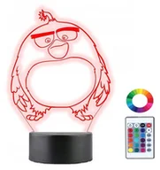 Lampy stojące - Lampka Nocna 3D Led Angry Birds Bomb Grawer Imię - miniaturka - grafika 1
