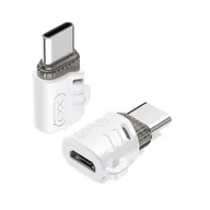 Pozostałe akcesoria do telefonów - XO adapter NB256G microUSB - USB-C biały - miniaturka - grafika 1