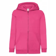 Bluzy dla dziewczynek - Bluza Dziecięca Z Kapturem Rozpinana Fuchsia r. 14-15(164) - miniaturka - grafika 1