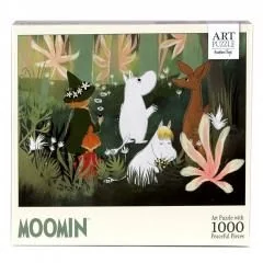 Puzzle 1000 artystyczne Muminki zielone Cass film - puzzle - Puzzle - miniaturka - grafika 1