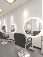 Meble fryzjerskie - Konsola konsoleta fryzjerska lustro LED 220X150 PRO - miniaturka - grafika 1