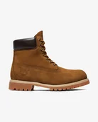 Botki męskie - tronchetto e stivaletto mężczyzna timberland tb072066ebl1 - premium 6 inch waterproof dark wheat nubuck - miniaturka - grafika 1