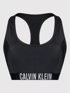 Stroje kąpielowe - Calvin Klein Swimwear Góra od bikini Racerback KW0KW01827 Czarny - grafika 1