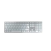 Klawiatury - CHERRY KW 9100 SLIM FOR MAC klawiatura USB + Bluetooth QWERTZ Niemiecki Srebrny JK-9110DE-1 - miniaturka - grafika 1
