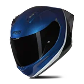 Kaski motocyklowe - Kask Integralny Nolan N60-6 Sport Niebieski/Czarny/SrebrnyM - miniaturka - grafika 1