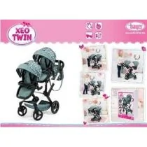 Blizniaczy wózek Xeo Twin Bayer Design - Domki dla lalek - miniaturka - grafika 1