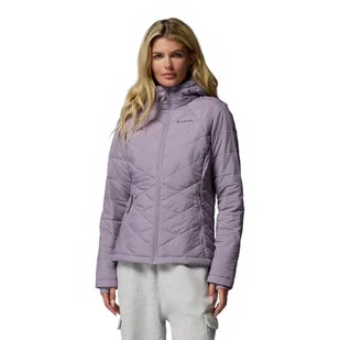 Columbia Damska kurtka z kapturem Heavenly, kurtka puchowa z kapturem, Shale Purple, S - Kurtki damskie - miniaturka - grafika 1