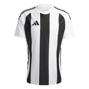 Męska Koszulka z krótkim rękawem ADIDAS STRIPED 24 JSY IW2143 – Biały - Koszulki sportowe męskie - miniaturka - grafika 1