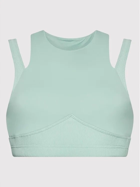 Reebok - Stanik Sportowy - S Layered Bra Top Hn9488 Miętowy