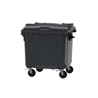 Kosze na śmieci - Pojemnik szary na odpady zmieszane - 1100 l - miniaturka - grafika 1