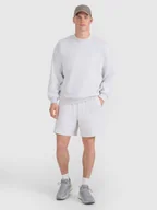 Spodenki damskie - 4F Spodenki dresowe uniseks - szare L - miniaturka - grafika 1