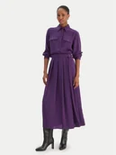 Sukienki - Liu Jo Sukienka koszulowa MF5145 T4241 Fioletowy Regular Fit - miniaturka - grafika 1