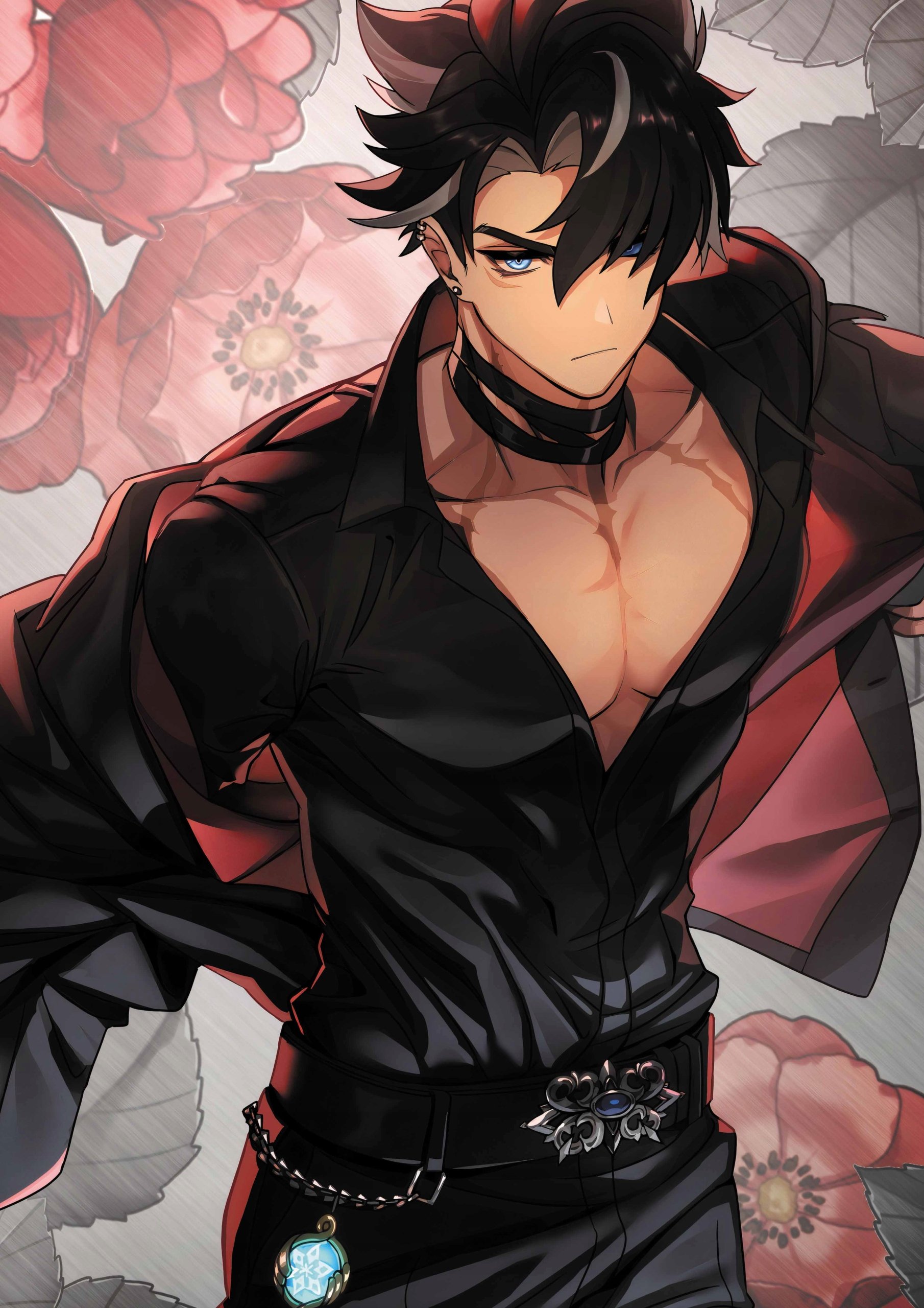 Plakat A3 Genshin Impact Anime Gra Wriothesley