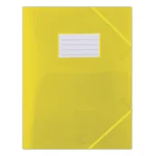 Teczki i skoroszyty - Donau Teczka z gumką A4 PCV z kiesz. - żółta - miniaturka - grafika 1