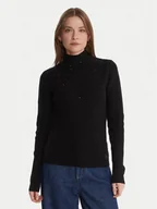 Swetry damskie - Artigli Golf ACMA002876 Czarny Regular Fit - miniaturka - grafika 1