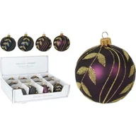 Bombki - Bombka choinka z liśćmi 8 cm 4ass eve - miniaturka - grafika 1