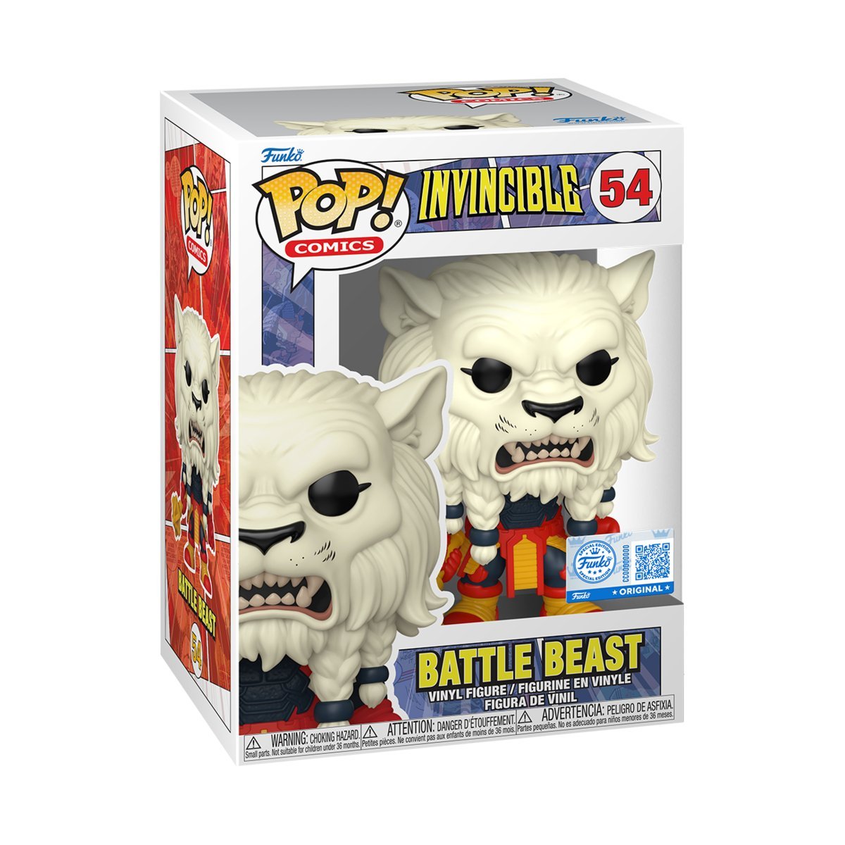 Funko, Funko POP! Exclusive, SUPERBOHATEROWIE, Figurka Kolekcjonerska, Invincible TV Show, Battle Beast with Chase