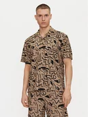 Koszule męskie - Only & Sons Koszula Kari 22033511 Beżowy Relaxed Fit - miniaturka - grafika 1