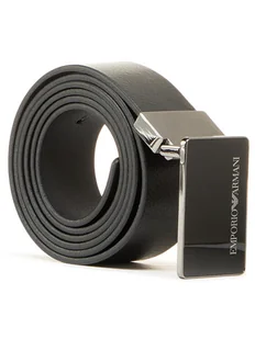 Emporio Armani Pasek Męski Y4S427 YTU7J 84372 Czarny - Paski - miniaturka - grafika 1