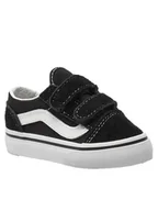 Buty dla dziewczynek - Buty dziecięce Vans TD Old Skool V Black VN000D3YBLK1M 22 - miniaturka - grafika 1