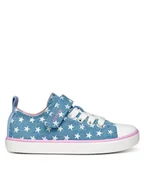 Buty dla dziewczynek - Geox Trampki J Gisli J454NA 000AN C4008 D Niebieski - miniaturka - grafika 1