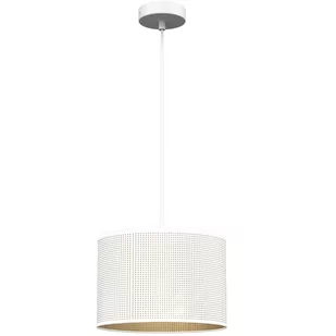 Biała lampa wisząca, do stylowego salonu LX 5265 z serii LOFT SHADE - Lampy sufitowe - miniaturka - grafika 1