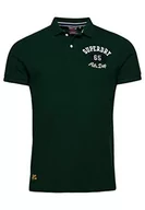 Koszulki męskie - Superdry koszulka polo haftowana bluza męska, Szmaragdowy Zielony, 3XL - miniaturka - grafika 1