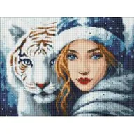 Zabawki kreatywne - Ideyka Diamentowa mozaika - Zimowe ciepło 30x40cm - miniaturka - grafika 1