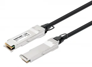 Intellinet 508506 Łącze Twinax QSFP+ 40G DAC pasywne, MSA, 1m | - Pozostałe akcesoria sieciowe - miniaturka - grafika 1