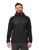 Kurtki męskie - Jack Wolfskin Męska kurtka Routeburn Pro Hybrid, czarna, XL - miniaturka - grafika 1