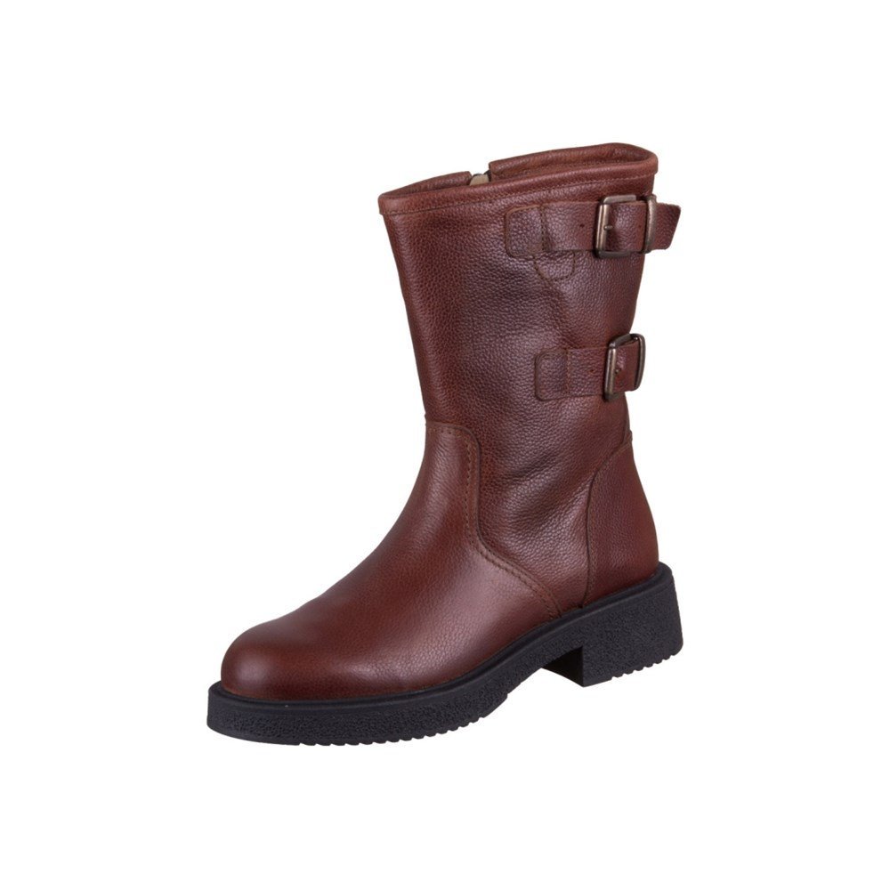 Buty Bullboxer Mira Biker Tan 555501E6LACOGNTD80