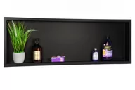 Koszyki łazienkowe - Balneo WALL-BOX NO RIM BLACK 900x300x100 mm wysyłka gratis - miniaturka - grafika 1