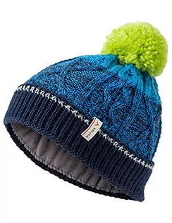 Czapki damskie - Vaude Unisex dziecięca czapka Kids Cornua Beanie II zielony lake M 41229 - grafika 1