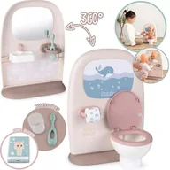 Domki dla lalek - Smoby Baby Nurse Dwustronna Toaleta Łazienka Dla Lalki z Akcesroiami - miniaturka - grafika 1