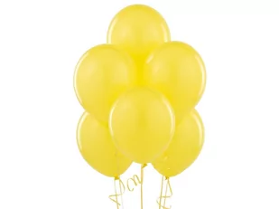 BELBALL Balony lateksowe pastelowe żółte duże 100 szt B85-006/100 - Balony i akcesoria - miniaturka - grafika 1
