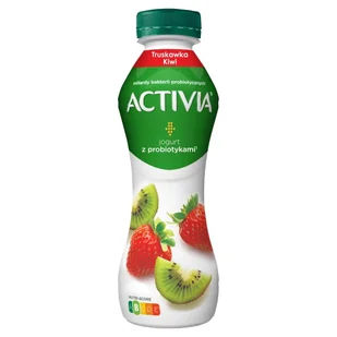 Activia - Jogurt pitny o smaku truskawki i kiwi - Kefiry, jogurty, maślanki - miniaturka - grafika 1