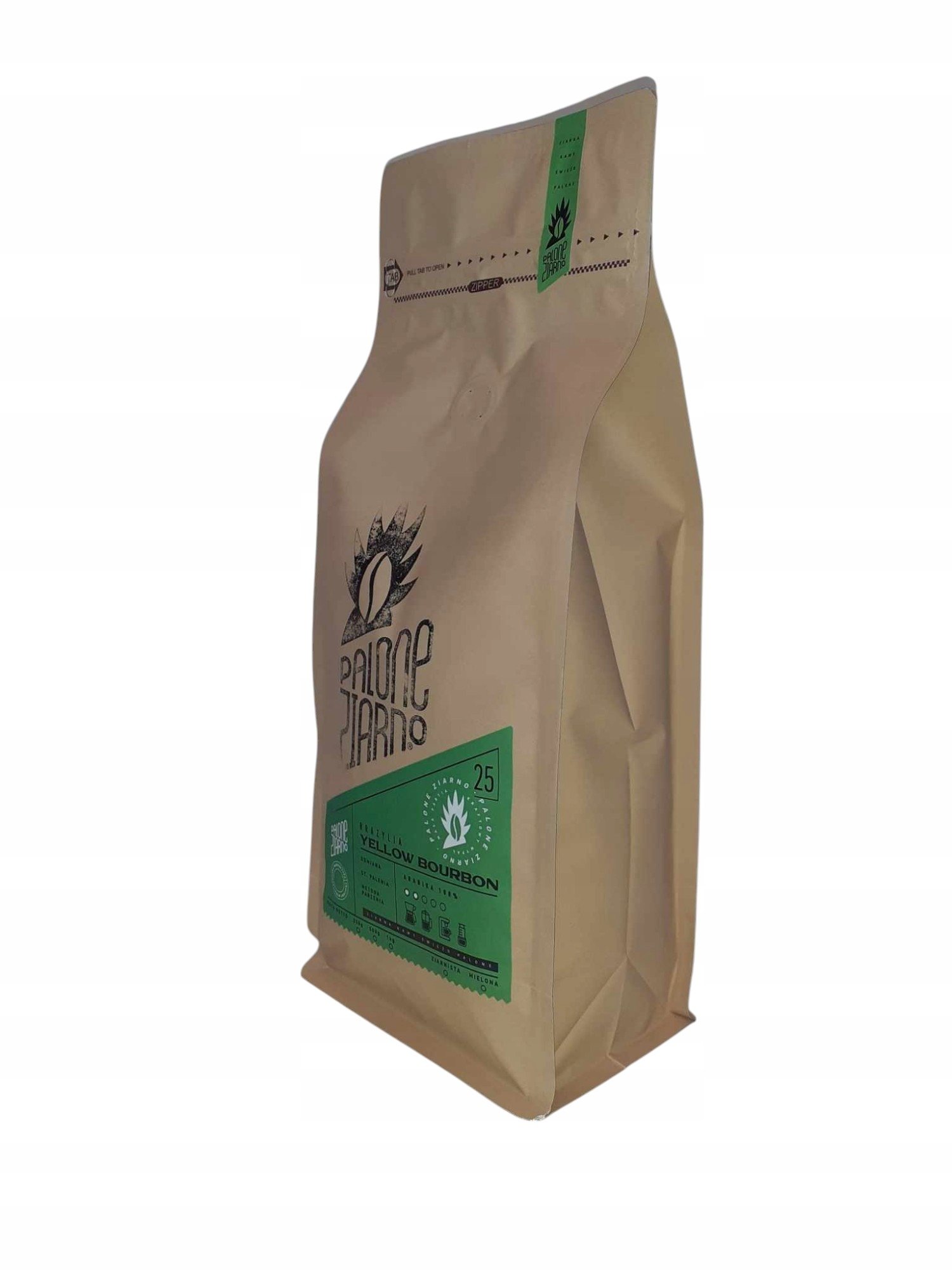 Kawa Brazylia Yellow Bourbon 1 kg ziarnista Jasno Palona Arabica100%