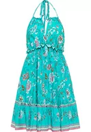 Sukienki - caneva Damska letnia sukienka 19323230-CA02, turkusowa, S, turkusowy, S - miniaturka - grafika 1