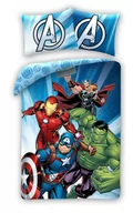 Pościel dla dzieci - Pościel 140x200 Avengers niebieska poszewka 70x90 1925BL Kids 12 Halantex - miniaturka - grafika 1