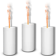 Nawilżacze powietrza - Stadler Form Lucy Aromatyzer Biały - zestaw 3 sztuk - miniaturka - grafika 1