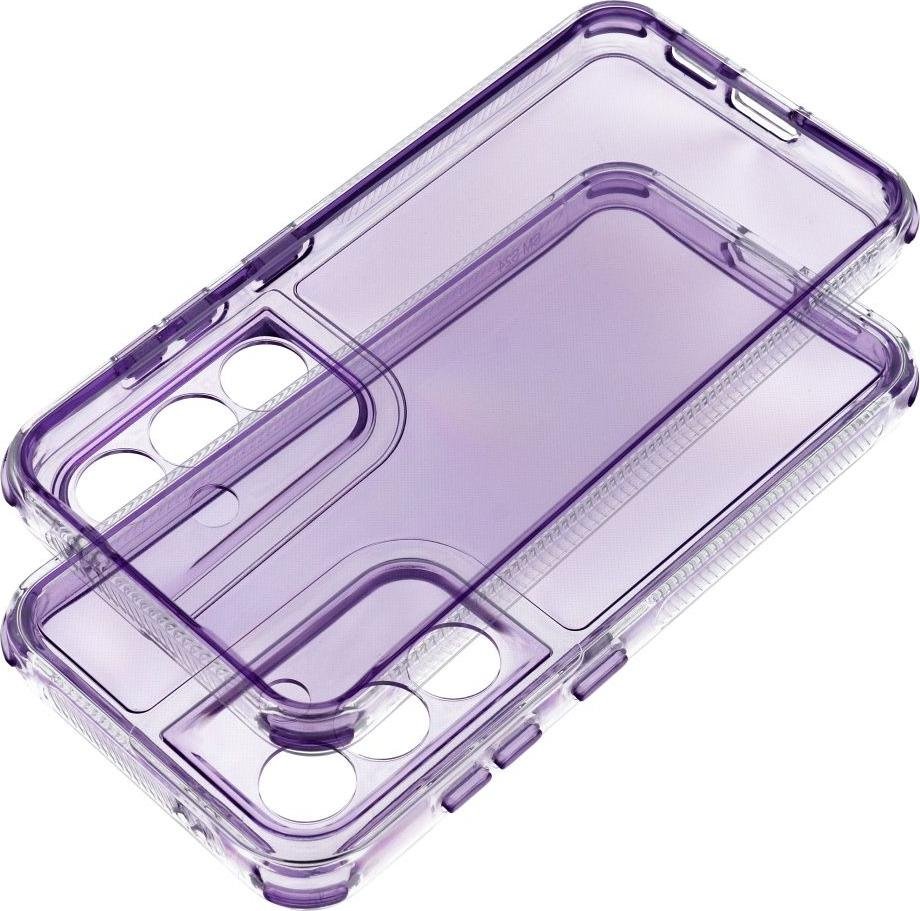 Etui na telefon komórkowy MATRIX CLEAR pasuje do SAMSUNG S25 jasnofioletowy